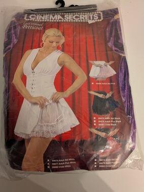 Lace Trimmed Petticoat - White
